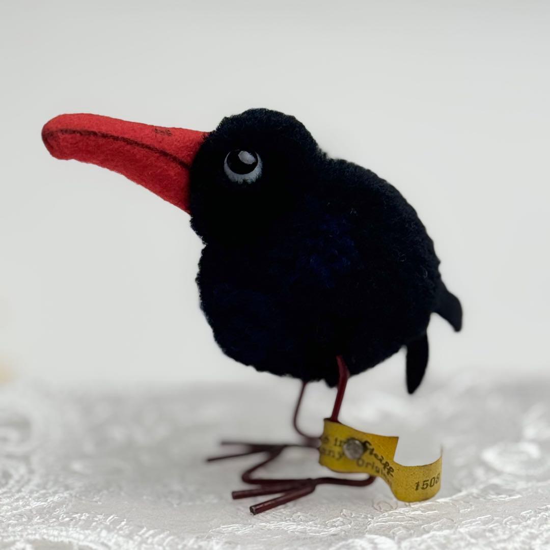 シュタイフ★Woolen Pigeon & Raven ID's完品★鳩＆カラス