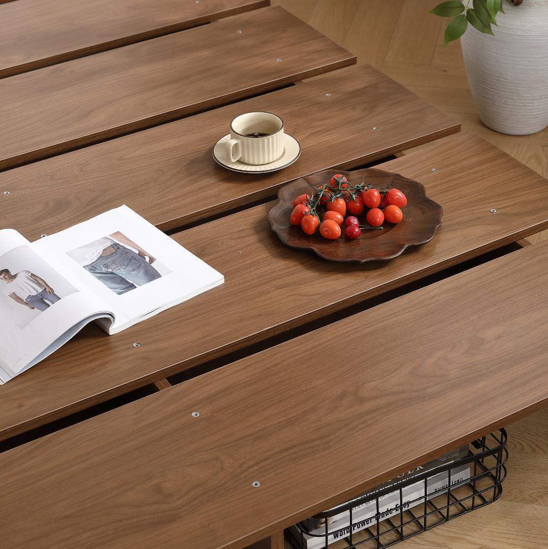 超人気！【幅140cm】木目調 ベッド SD ローベッド Brown