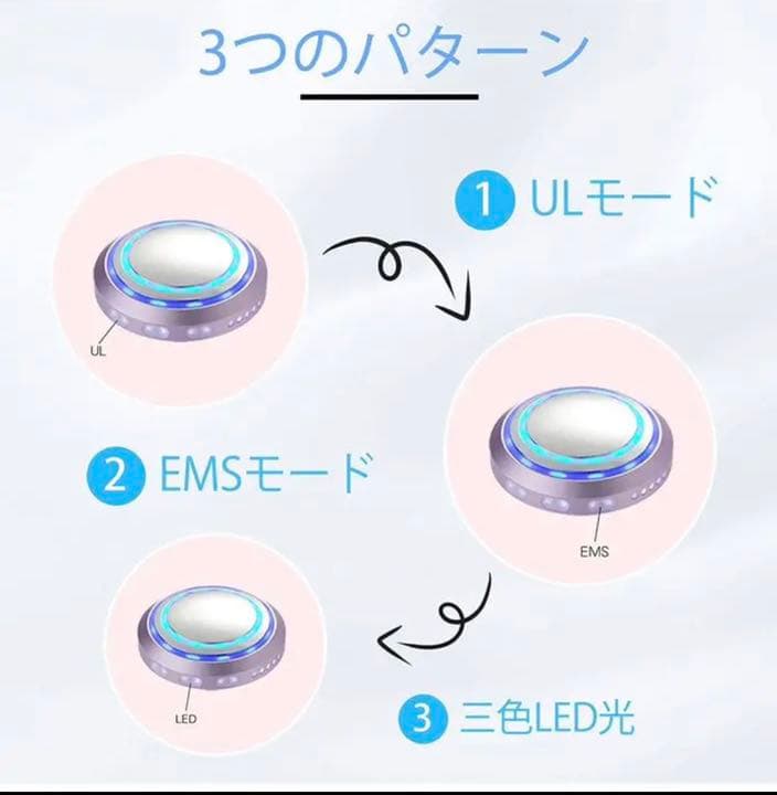 【1点限り】キャビテーション 超音波 1台3役 EMS 美顔器 自宅エステ 美肌