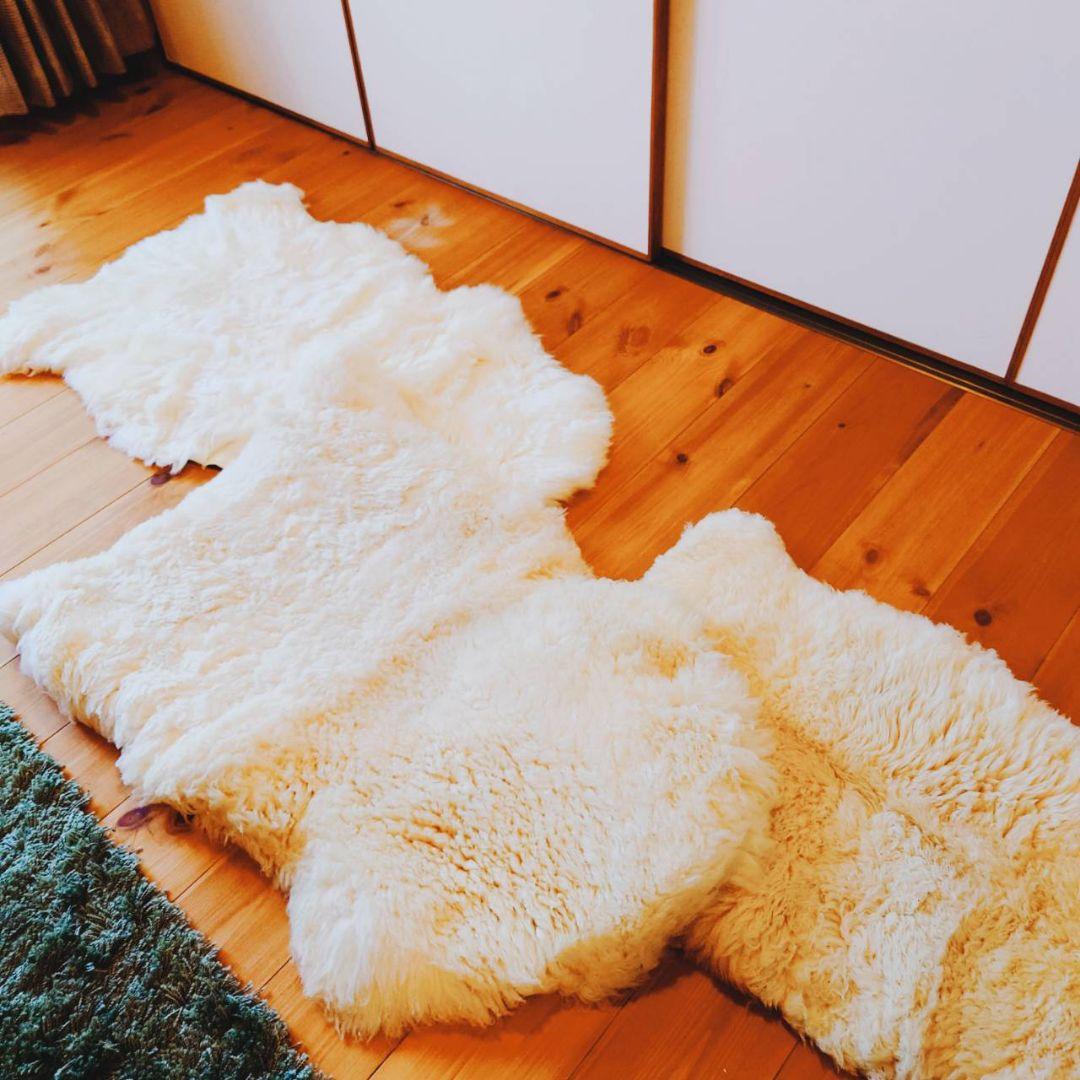 リアルムートン　天然　シープスキン　送料込み　匿名　メルカリ便