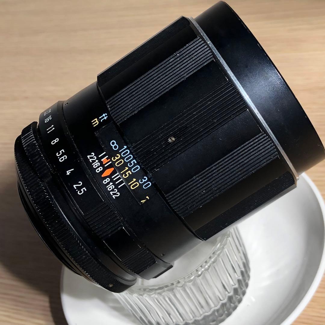 純正キャップ付　SUPER TAKUMAR 135mm f2.5 M42マウント