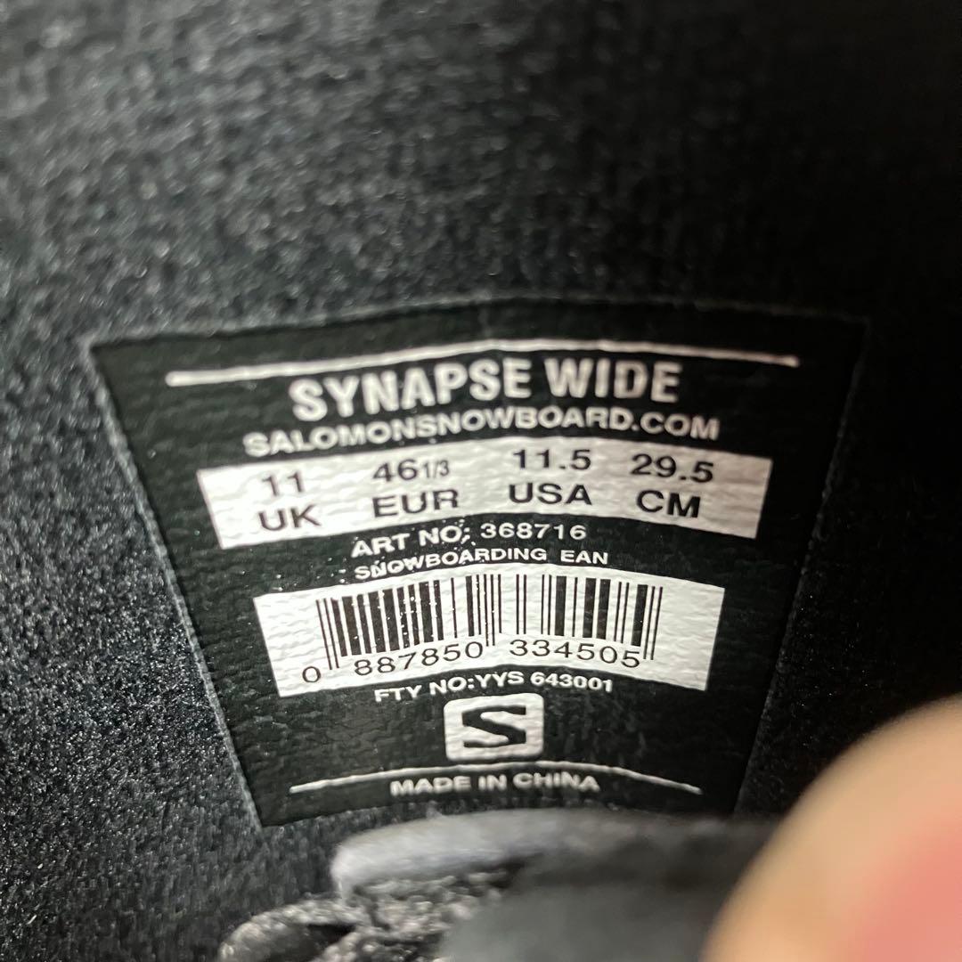 Salomon synapse wide 29.5cm スノーボードブーツ