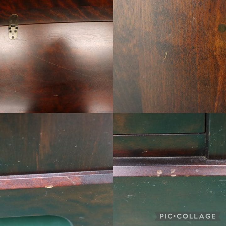 GMFK175○北海道民芸家具 ライティングビューロー デスク 学習机 書斎机