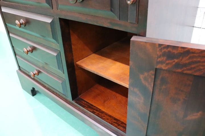 GMFK175○北海道民芸家具 ライティングビューロー デスク 学習机 書斎机