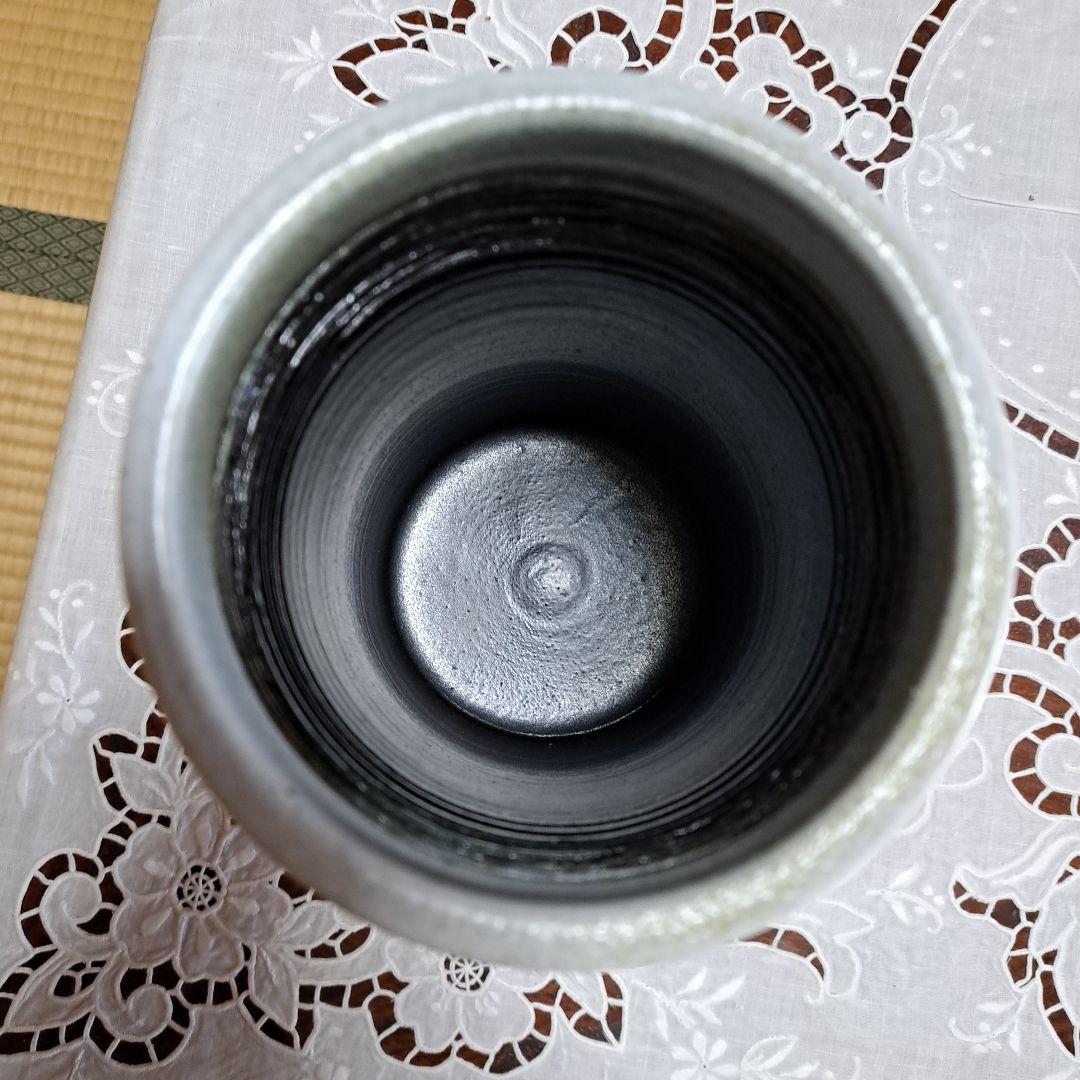 越前焼　国成窯 前田陶苑 前田義郎作　花瓶　花入　壺　未使用　古美術