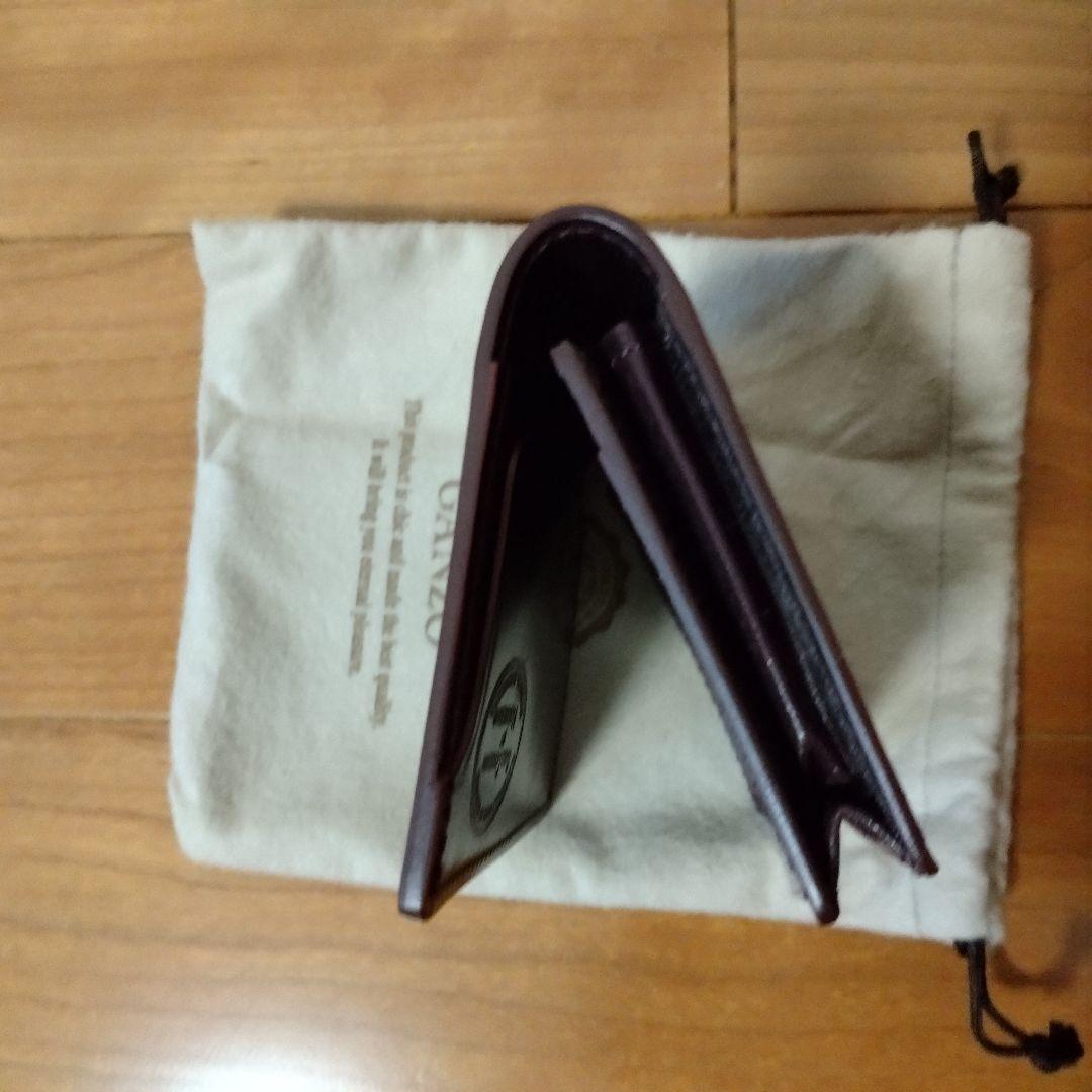 GANZO シェルコードバン　名刺入れ　バーガンディ