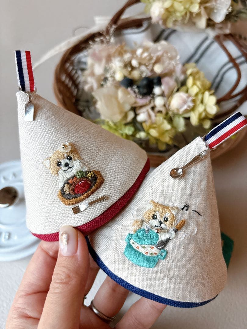 【kaori】三角鍋つかみ　オーダー　ポメックス