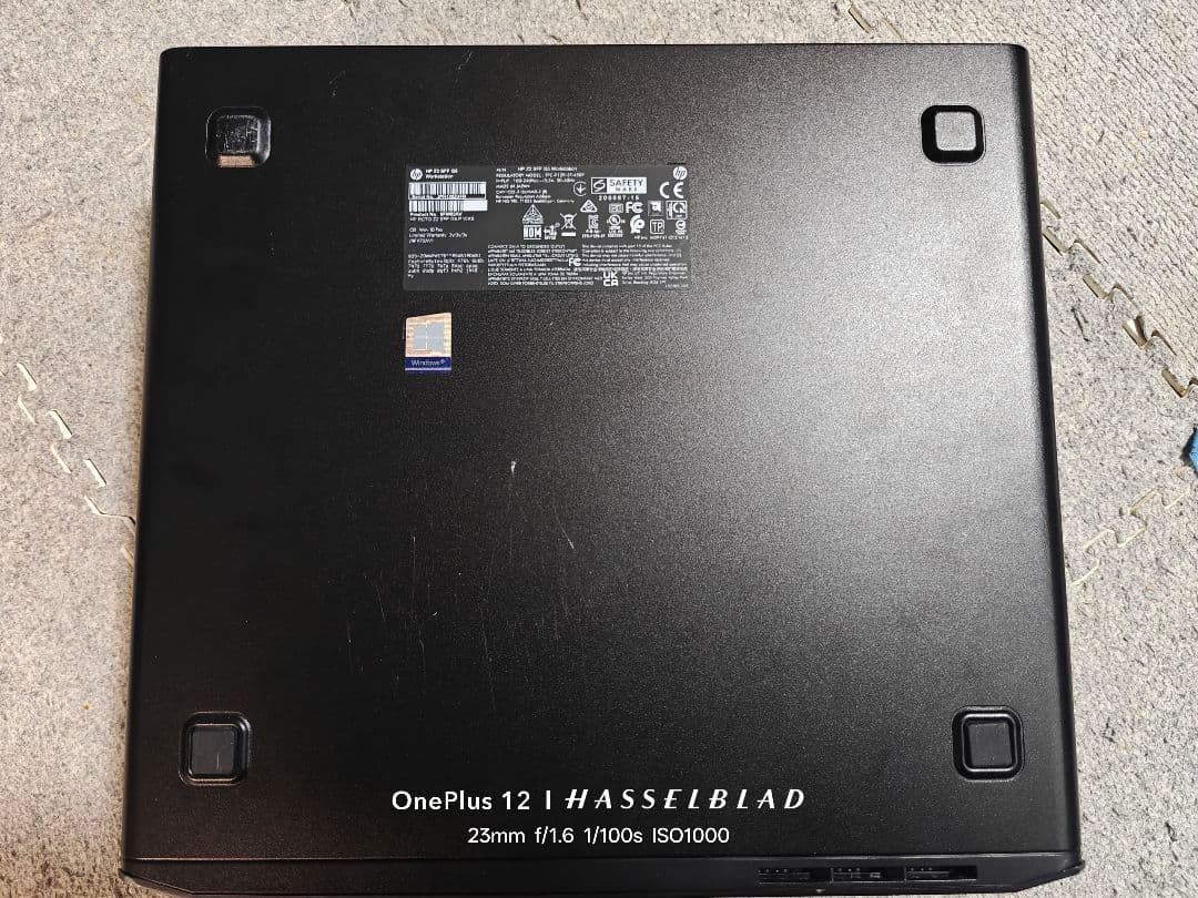 HP Z2 第10世代 Core i3搭載パソコン HDDなし