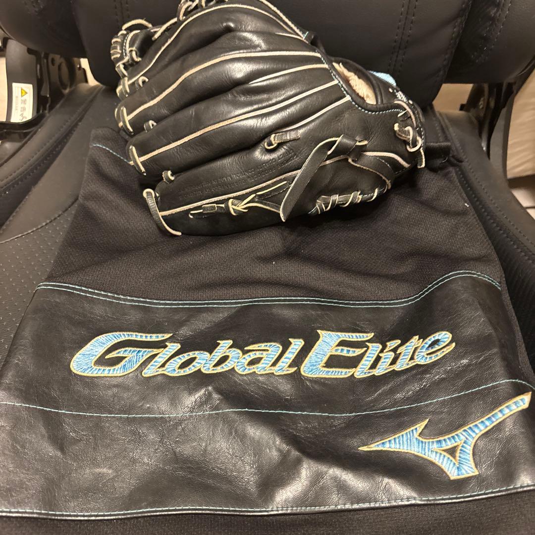 ミズノ軟式 グローバルエリート ダイバーシティーブルー 内野手用