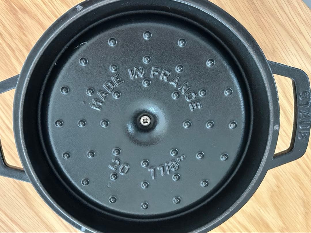 STAUB ストウブ　ピコ　ココット　ラウンド20cm 黒　レシピ本セット