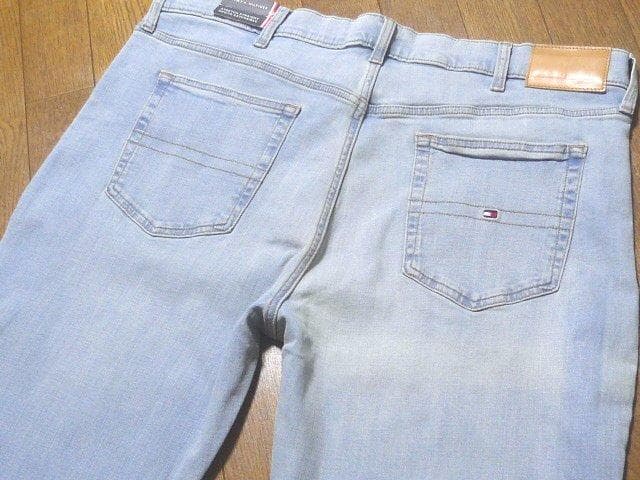 【大きい】38(US)100cmトミーヒルフィガーUSA限定デニムパンツ藍染伸縮