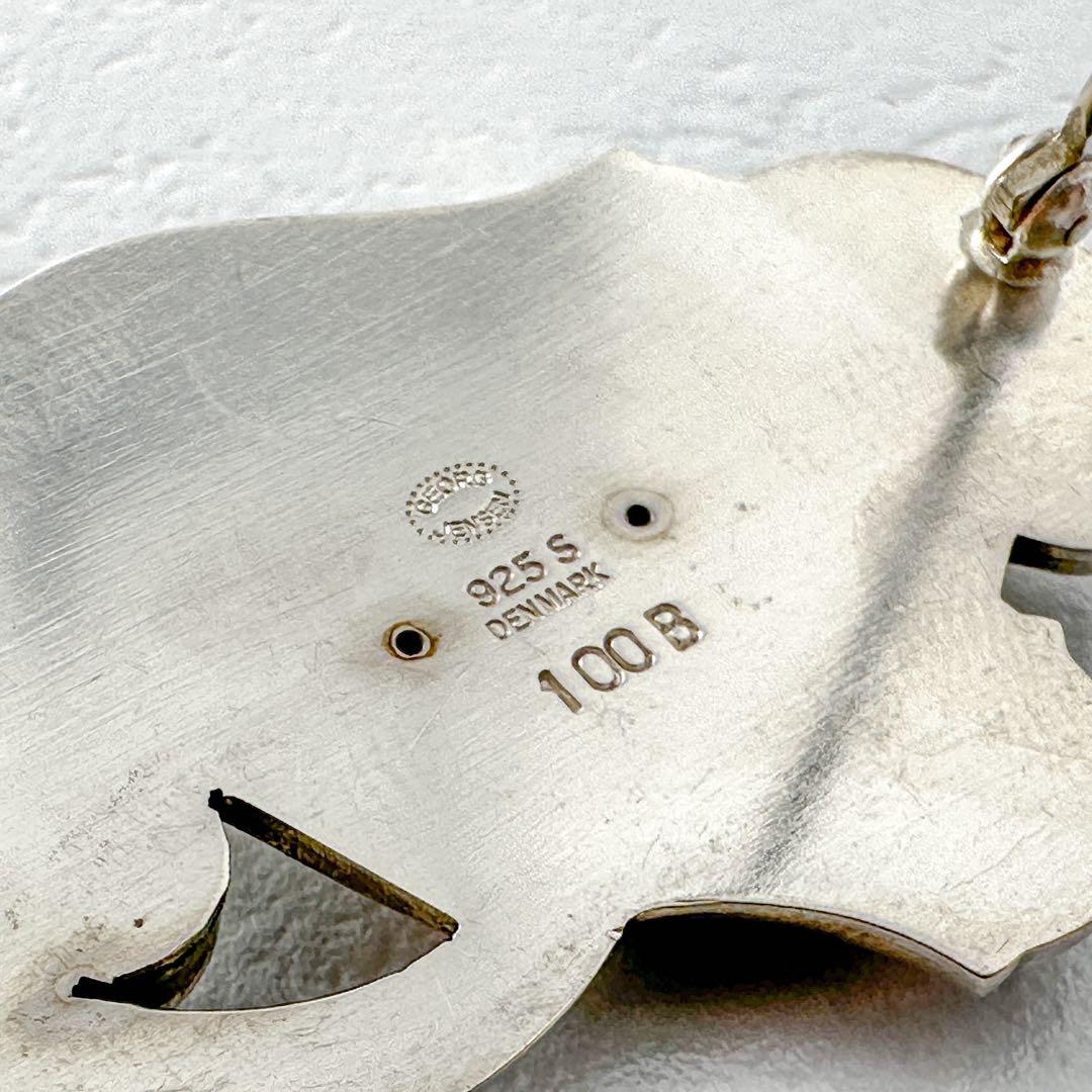  　100B　ブローチ　グリーンアゲート　シルバー　925