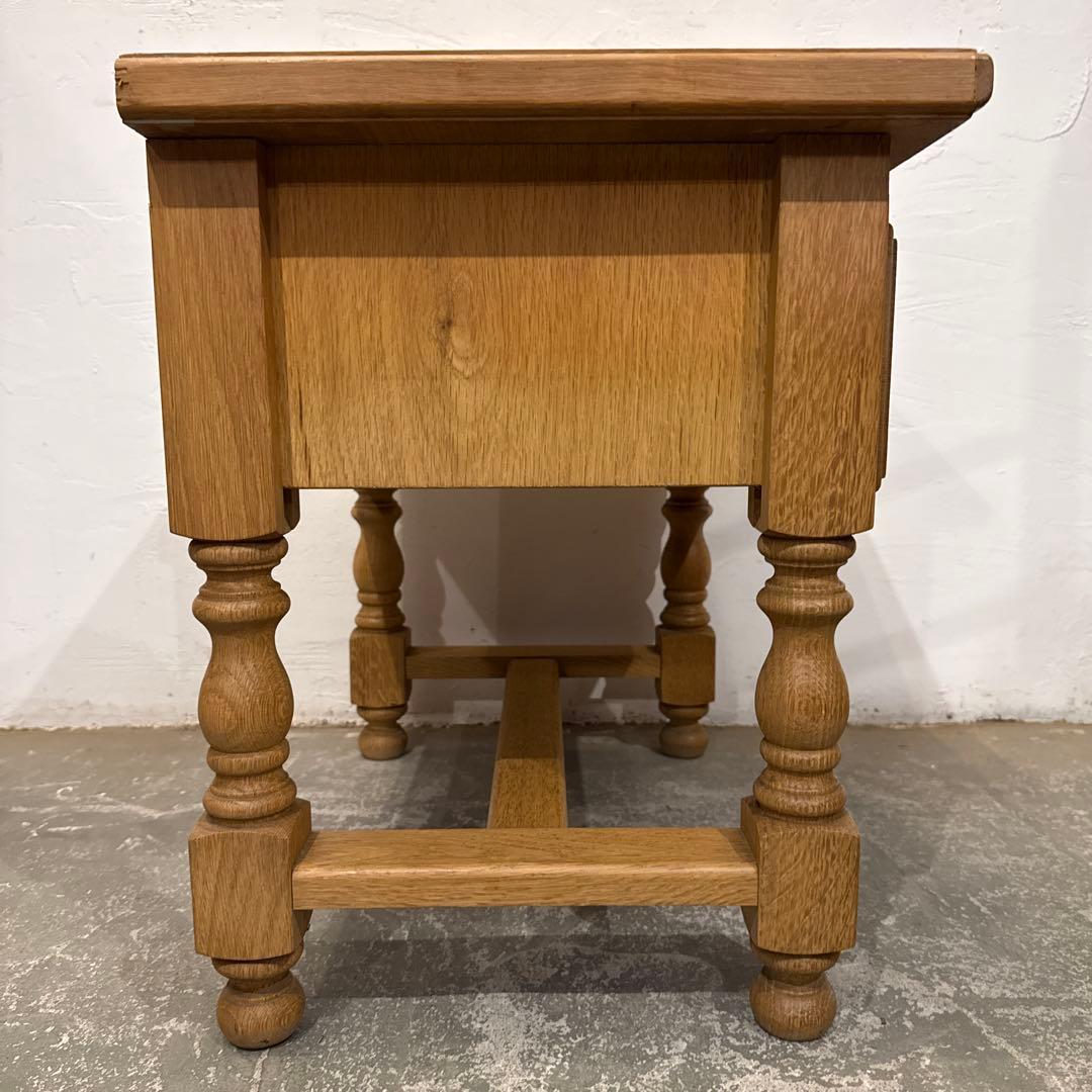 ビンテージ　木製サイドテーブル　ベッドサイドテーブル　引き出し付き　1