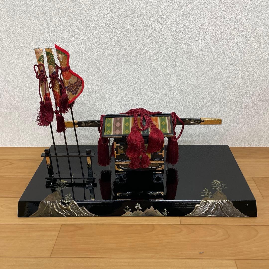 雛人形　桃の節句　雛道具　特大　山水蒔絵