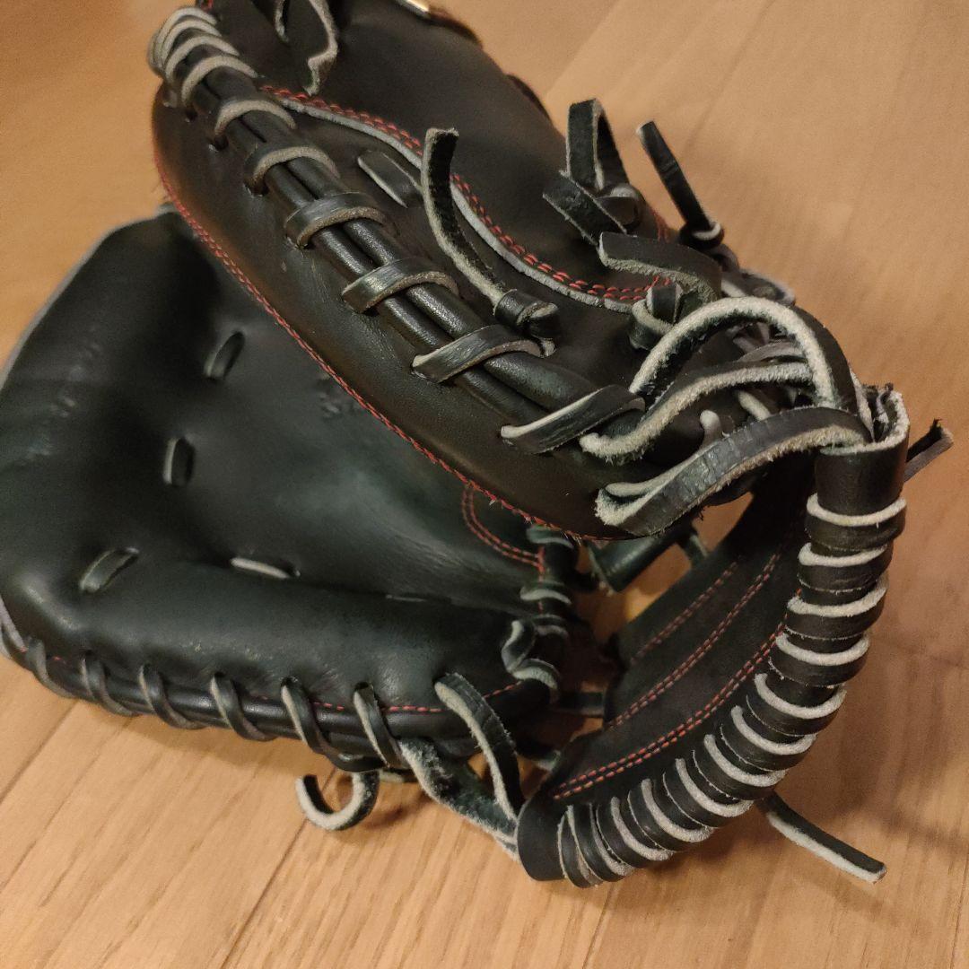 美品 ZETT 軟式 キャッチャーミット ネオステイタスVL 右投用 黒 ①