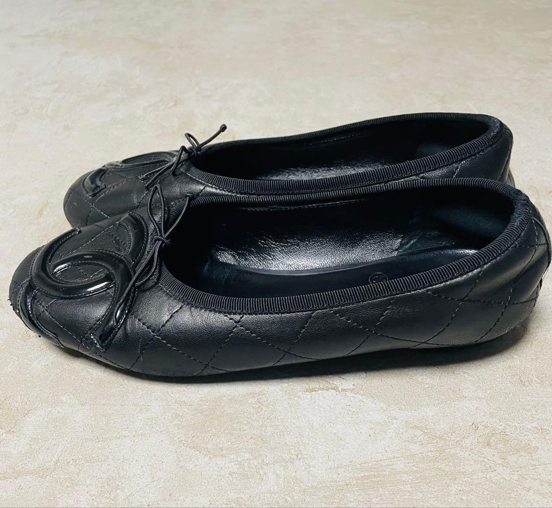 CHANEL カンボンライン　バレエシューズ　バレリーナ　39(25cm)