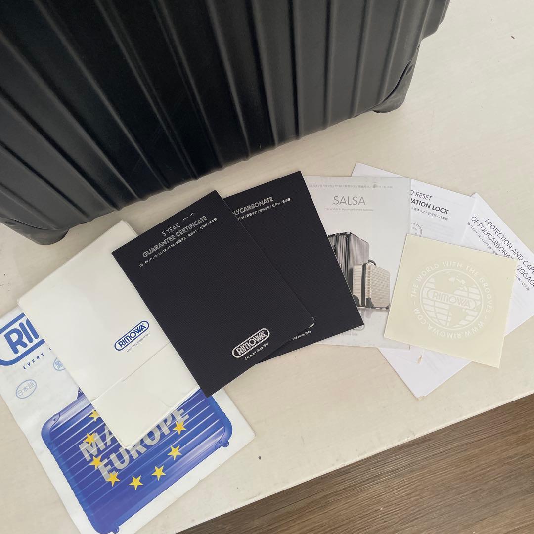 あ*こ様 激レア RIMOWA スイス航空 サルサ 2輪 マットブラック 機内持