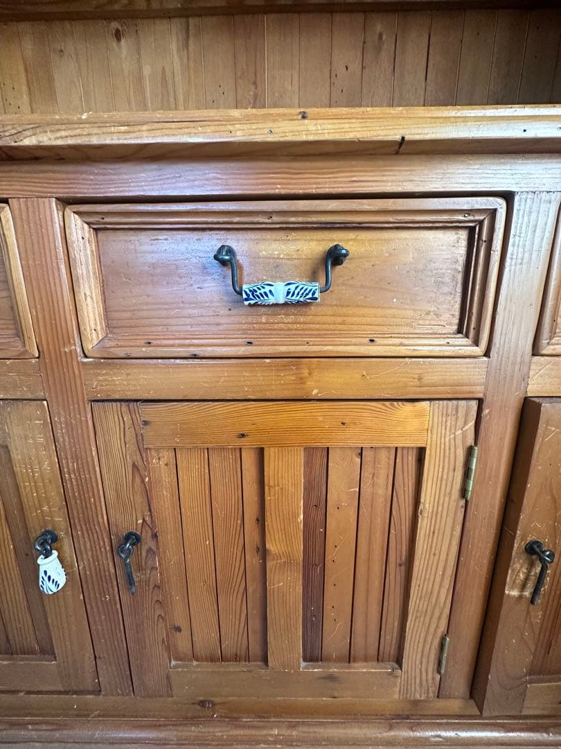 北欧風カップボード　ナチュラルウッド