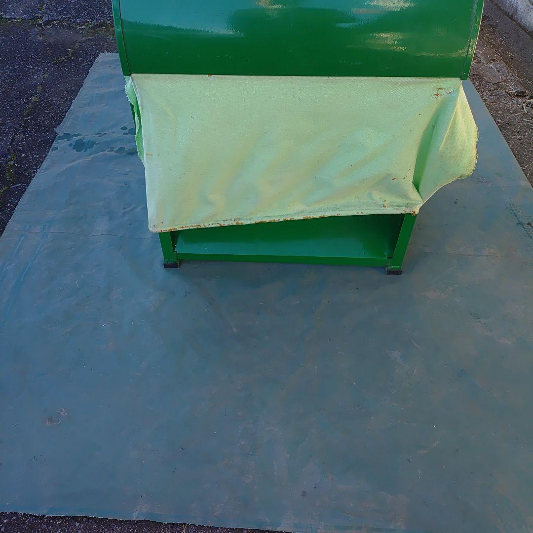 お値下げ相談可　足踏み　脱穀機　緑色　カバー付