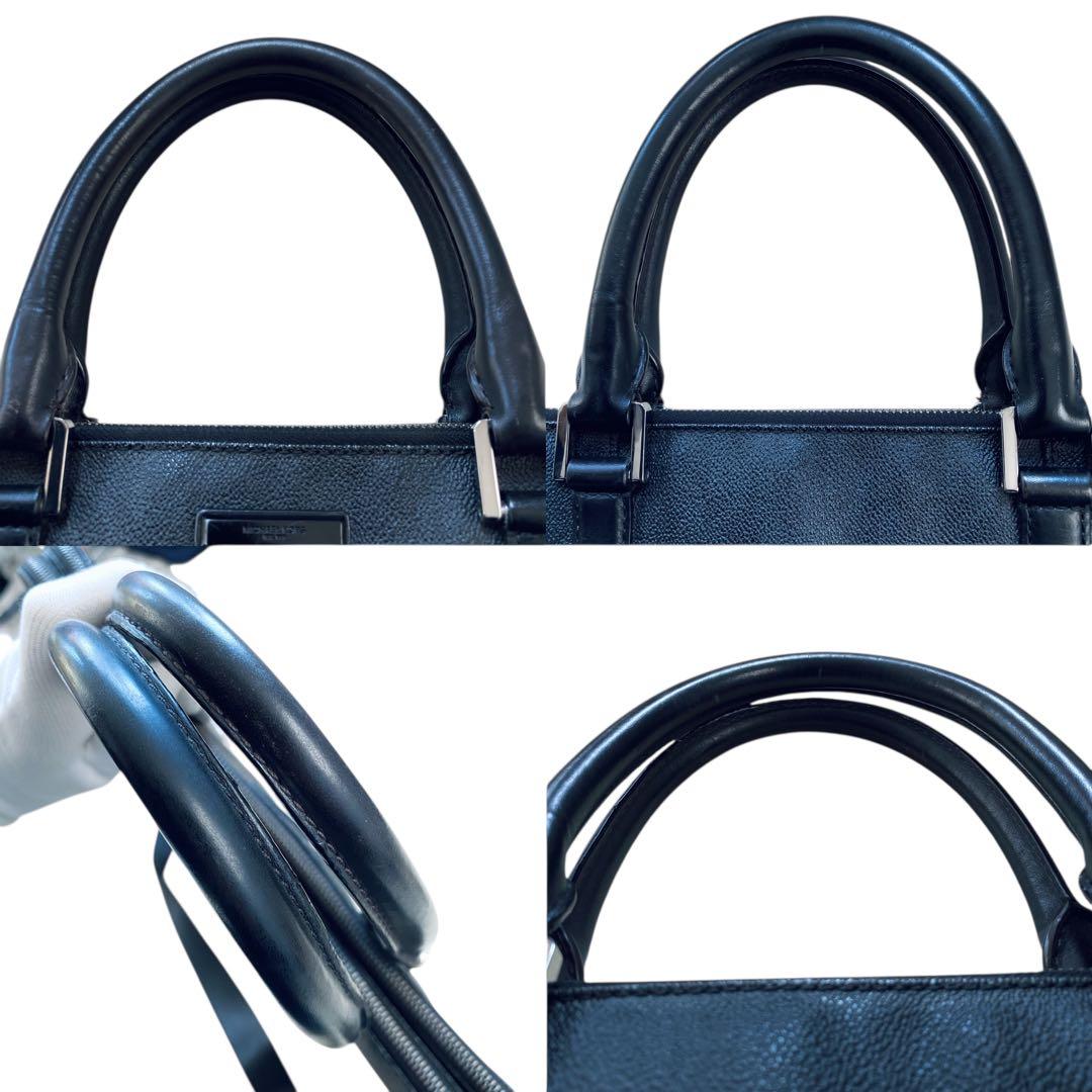 マイケルコース【美品】ペブルドレザー 2way ブリーフケース ショルダーバッグ