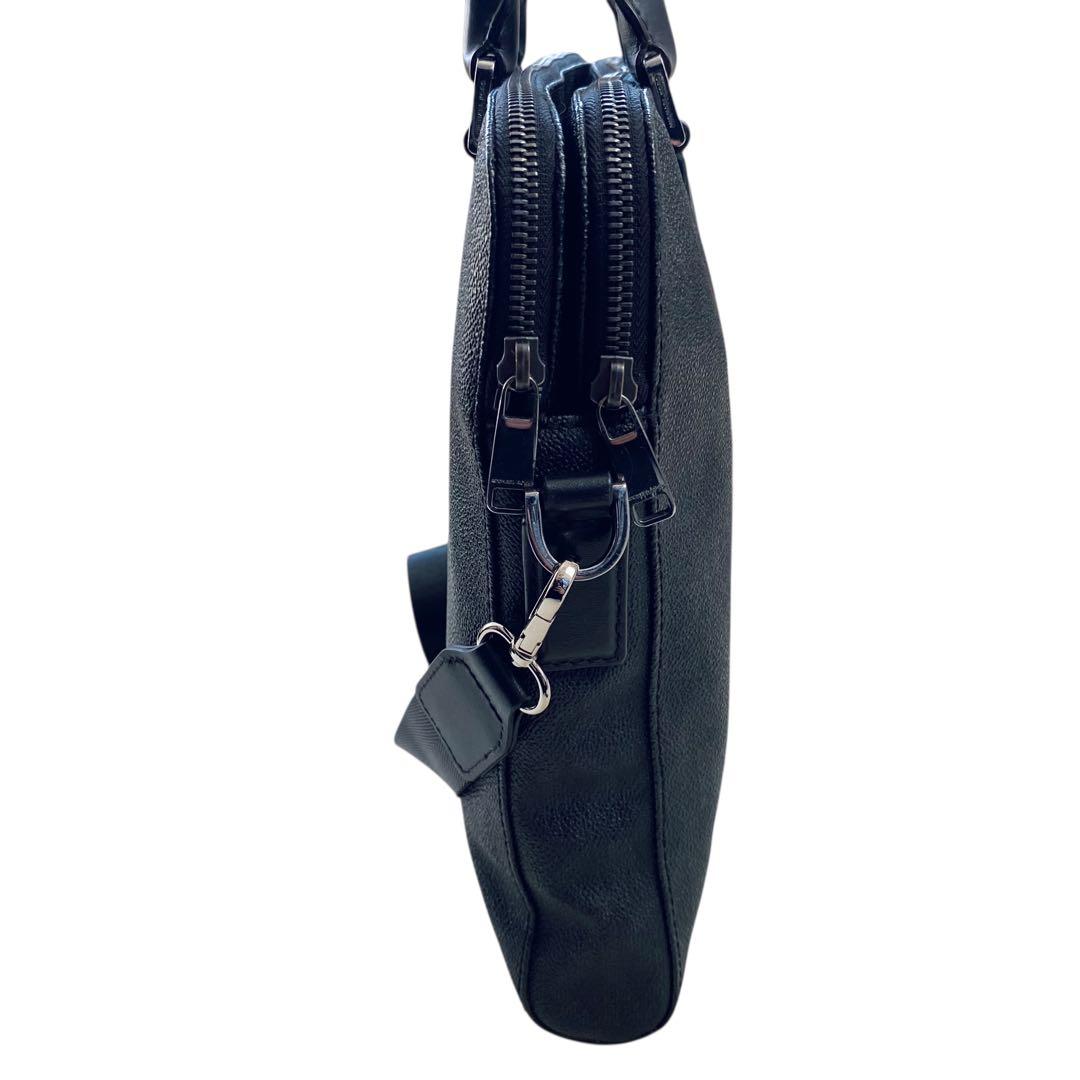 マイケルコース【美品】ペブルドレザー 2way ブリーフケース ショルダーバッグ