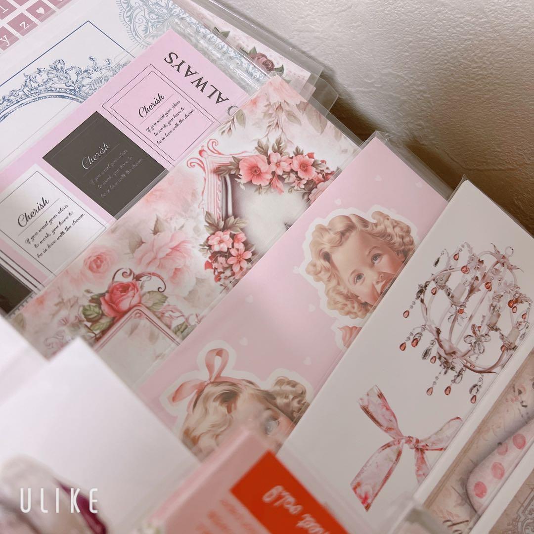 コラージュ素材 トレペ コラージュシート 紙モノ デザインペーパー まとめ売り