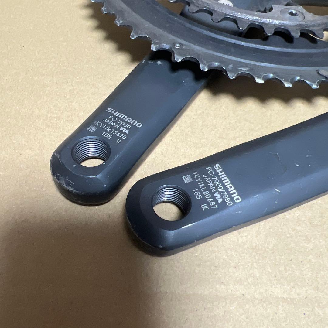 DURA-ACE 7900/7950クランクセット 165mm 52/36