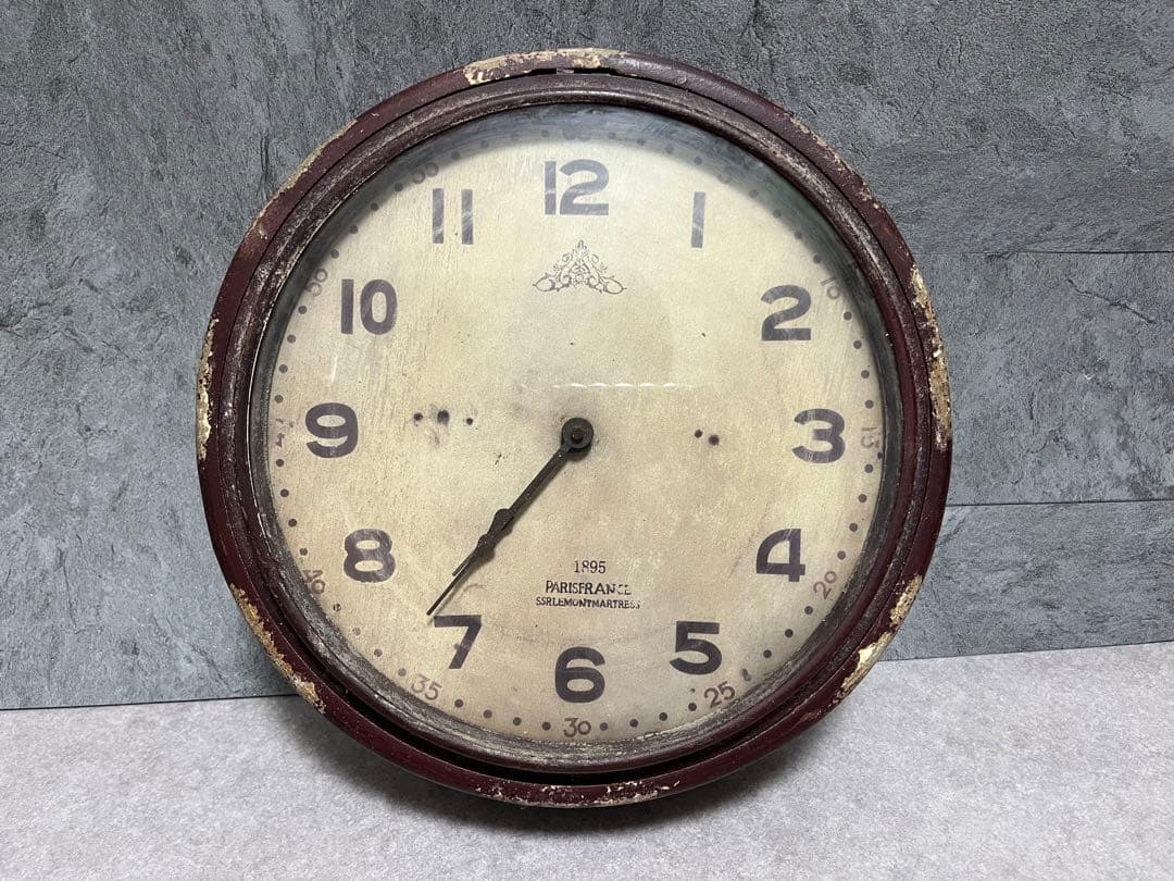 アンティーク　アナログ　掛時計 1895年製　アンティーク雑貨
