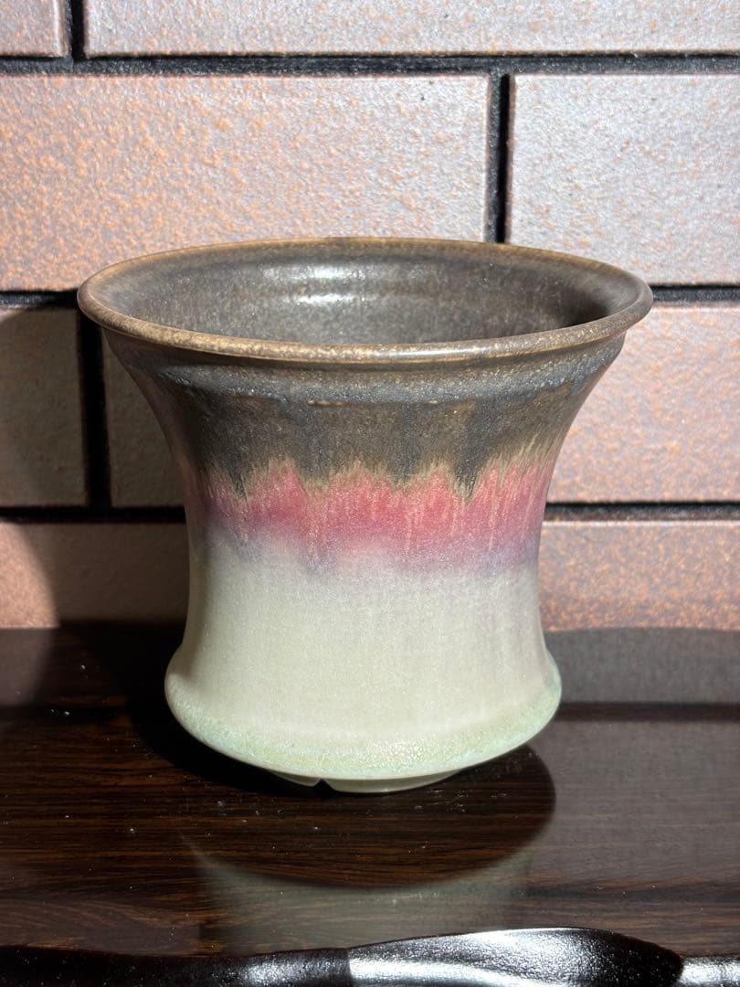 中川智治　植木鉢　作家鉢　陶器鉢