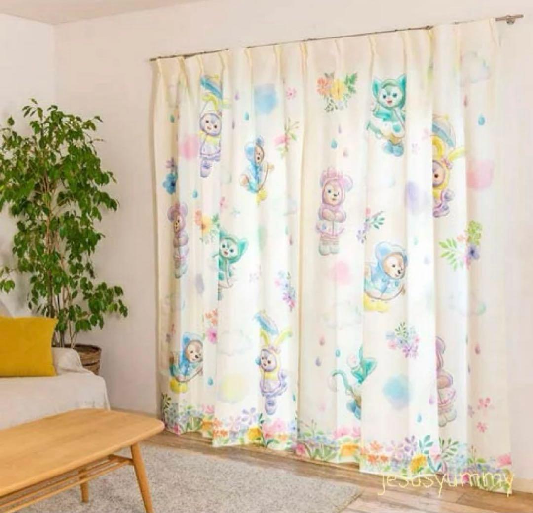 カーテン ダッフィー＆フレンズ ディズニーシー ビューティーフルレイニーデイズ
