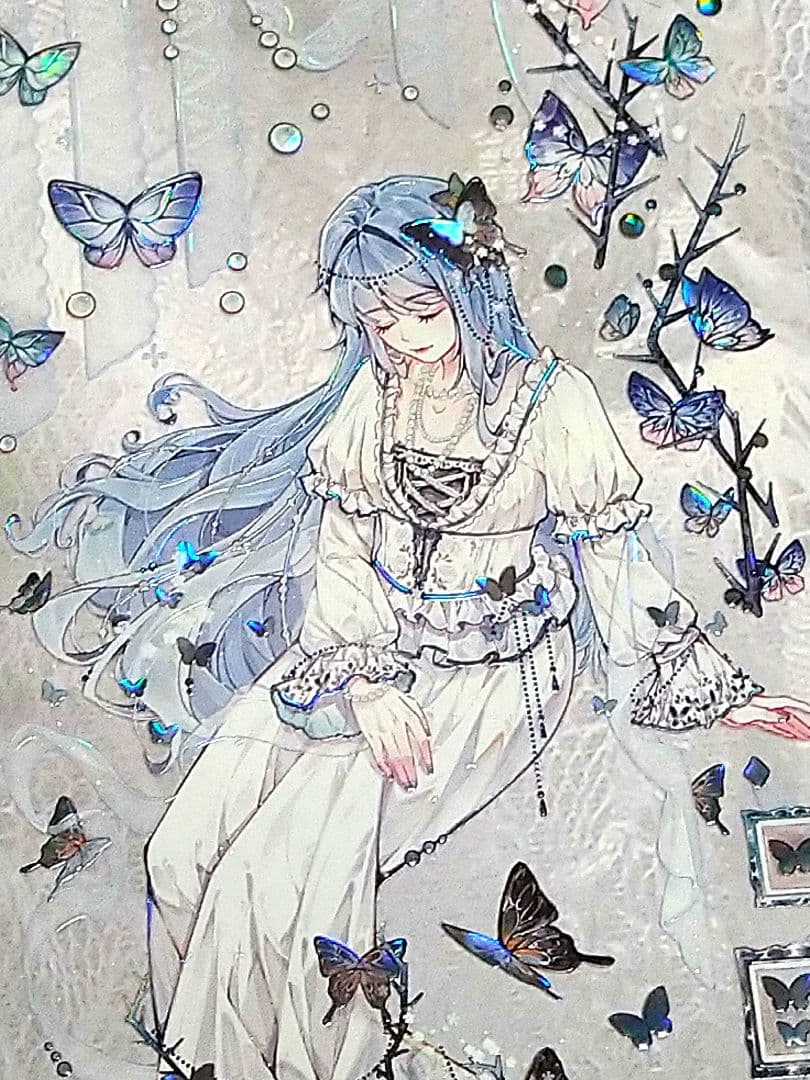 J1023＃羽化蝶(贝壳光)shine切り売り海外人物マステ女の子