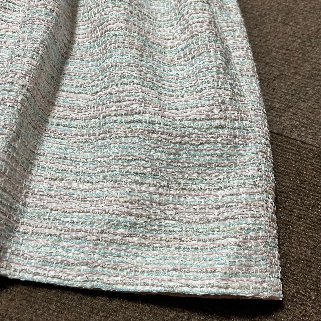 極美品✨ルネ Rene TISSUE フロントジップ ツイード　ワンピース 38