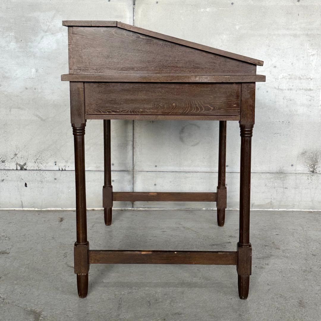 ✦昭和レトロ✦ アンティーク 製図机 ドラフティングデスク 木製 ライティング