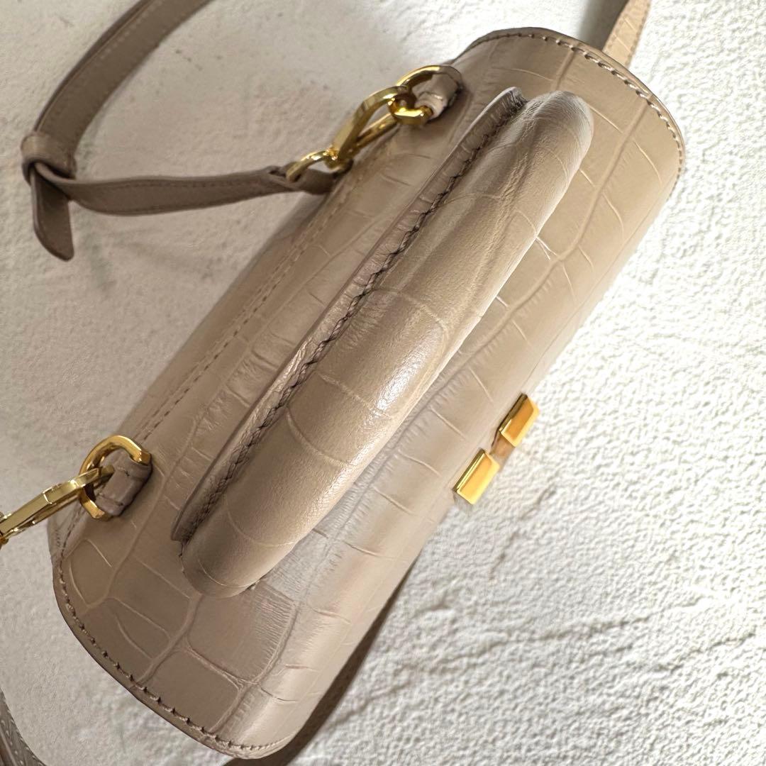 DEMELLIER ナノ モントリオール クロコ 2way ショルダーバッグ