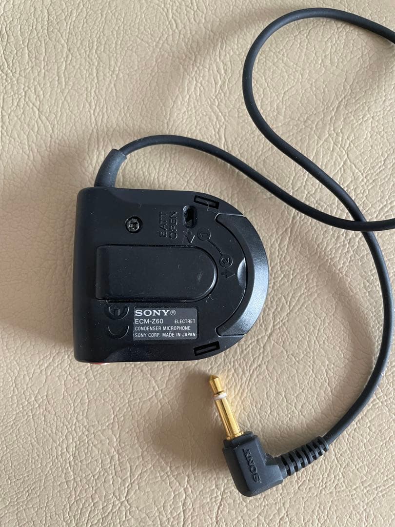 SONY ポータブルMDプレーヤー MZ-R50、録音用マイク、AVケーブル