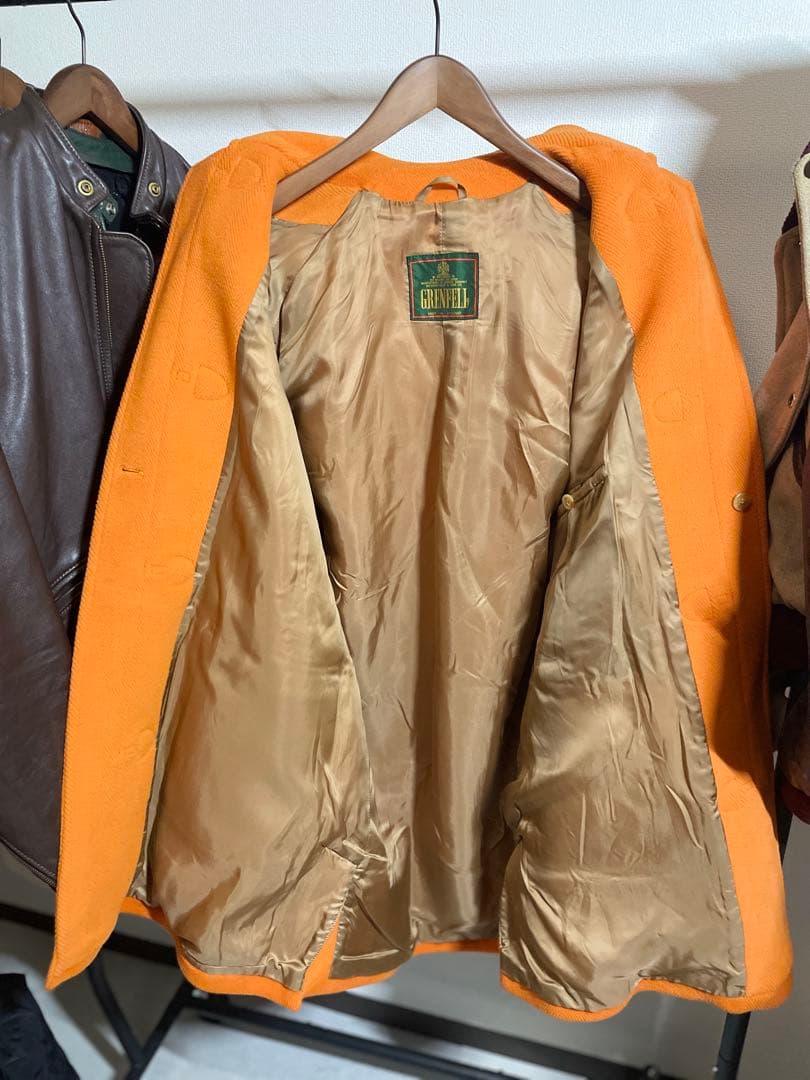 90sオールドgrenfellオレンジダッフルコート