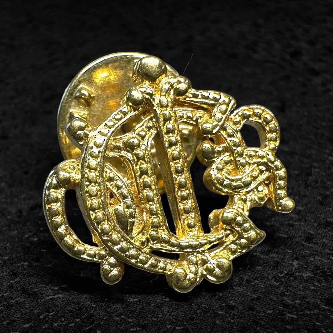 アクセサリー Christian Dior Logo emblem brooch