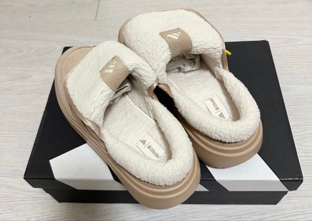 25.5cm 韓国限定adidas Grand Court Mule