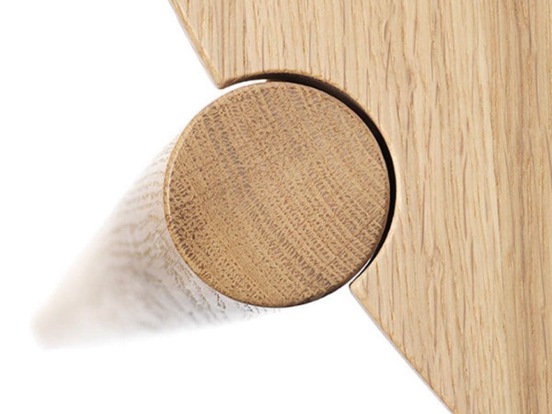 新品未使用　フライミー購入　モブラー　木製丸テーブル　おしゃれ