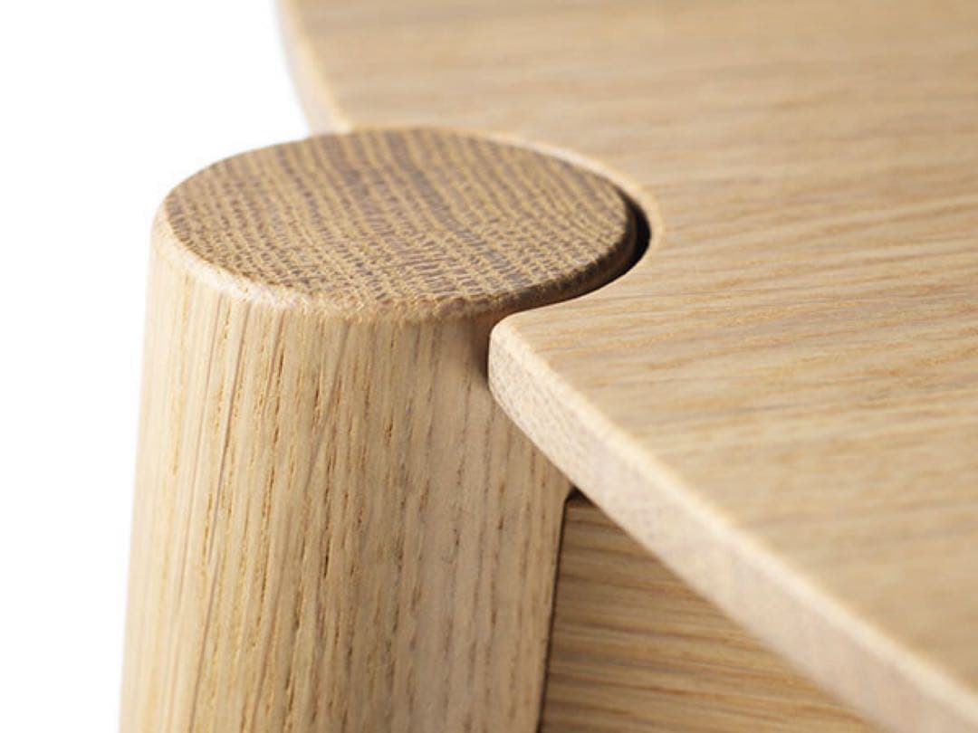 新品未使用　フライミー購入　モブラー　木製丸テーブル　おしゃれ