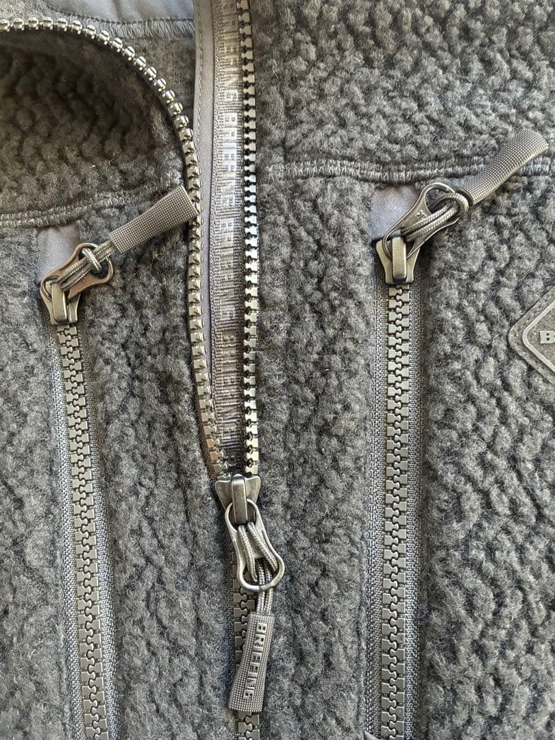 2025年秋冬モデル　ブリーフィングゴルフ　ウールボアベスト　ブラック