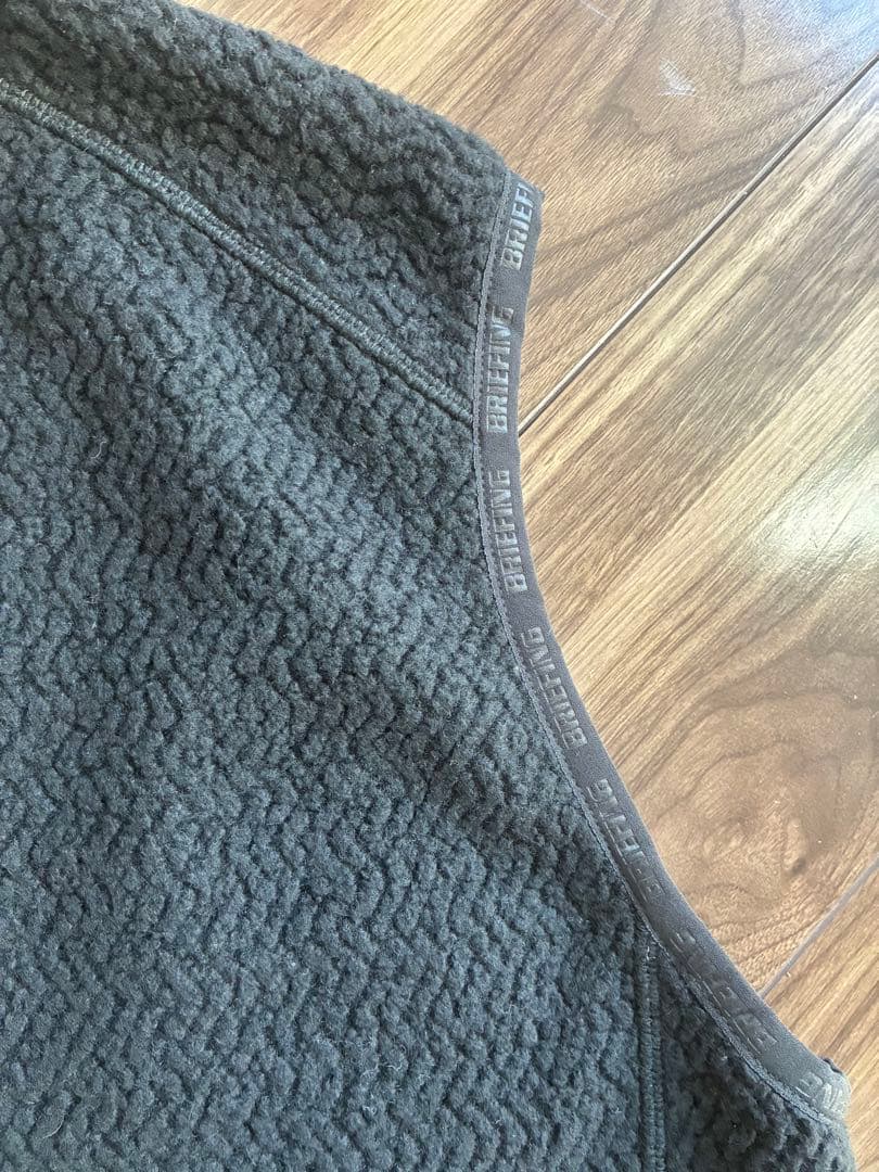 2025年秋冬モデル　ブリーフィングゴルフ　ウールボアベスト　ブラック