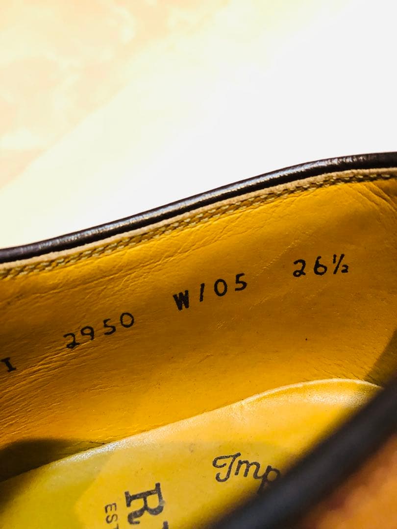 ★美品★定価40,700円！リーガル W105 ウイングチップ 26.5EEE