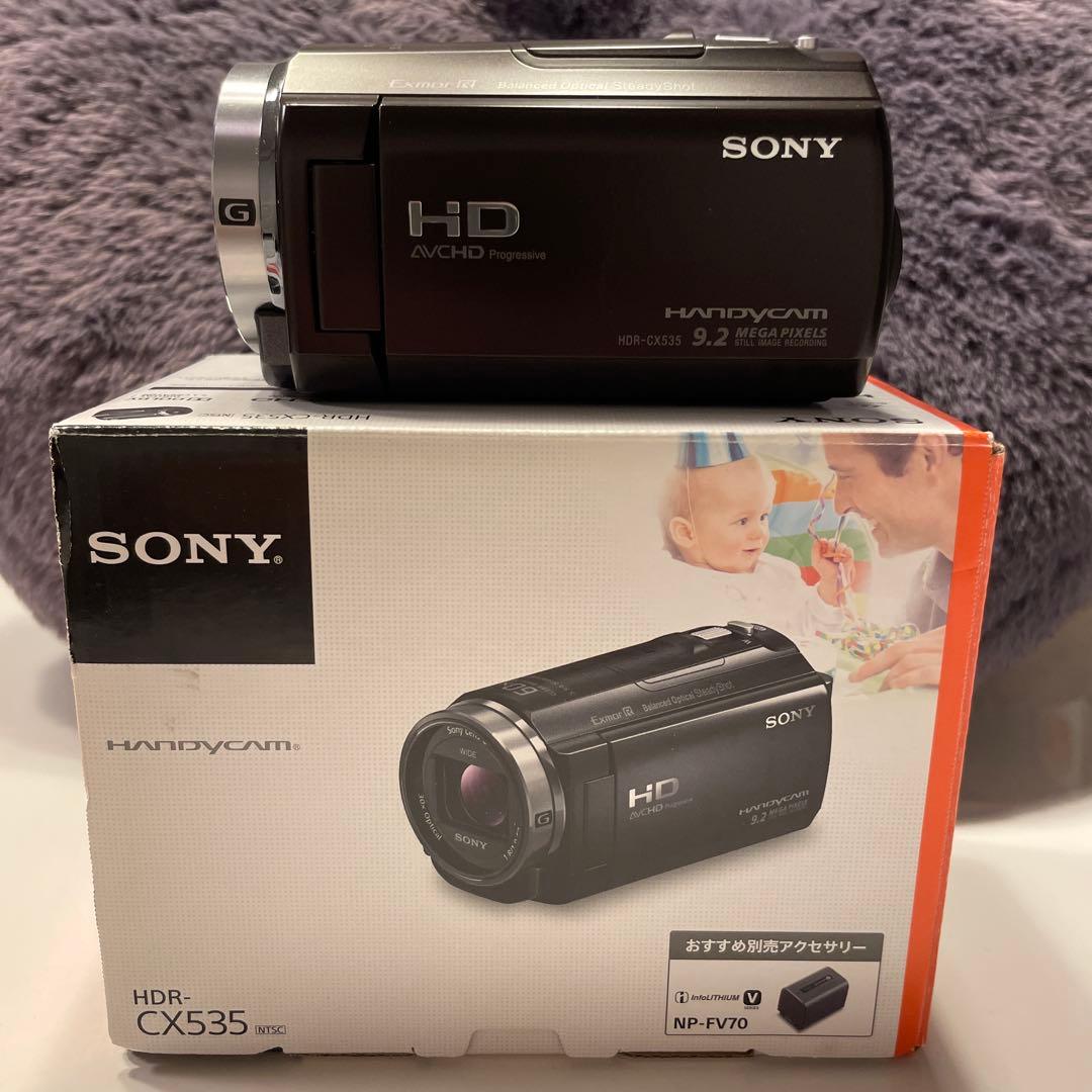 【美品】SONY HDR-CX535 ハンディカム 本体(バッテリー2個付き)