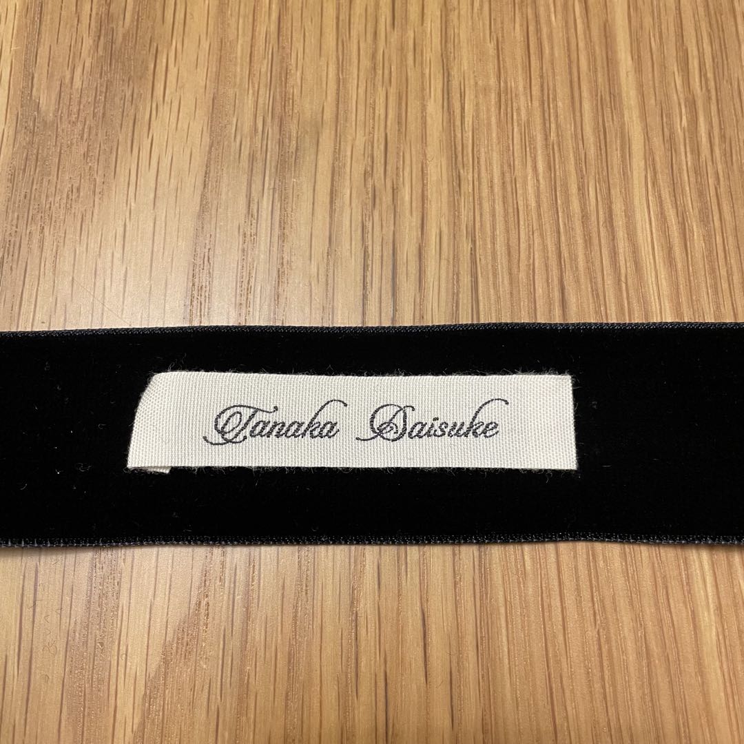 \" tanaka daisuke \" タナカダイスケ ベロア リボン ブラック
