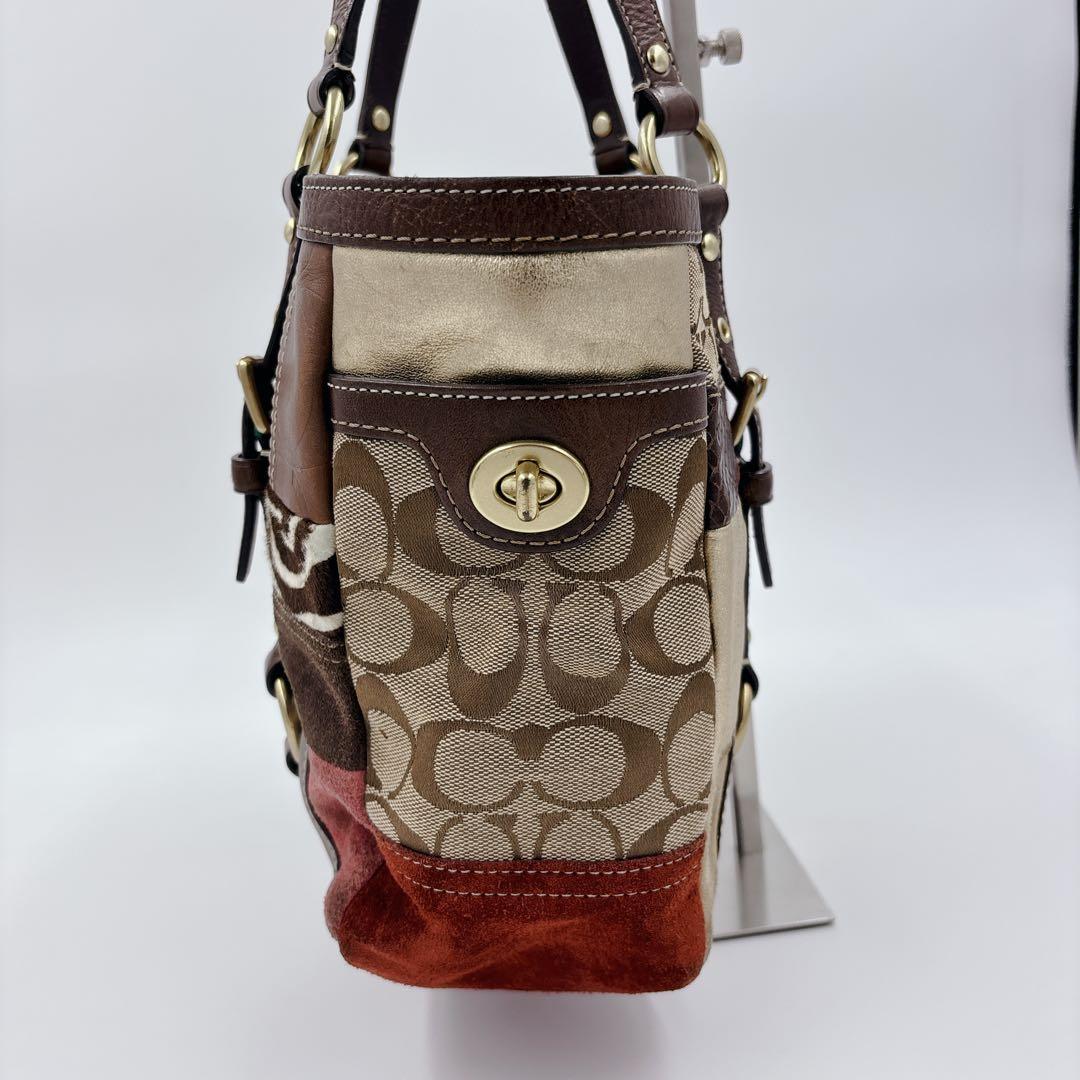 COACH パッチワーク トートバッグ マルチカラー おまけ付き