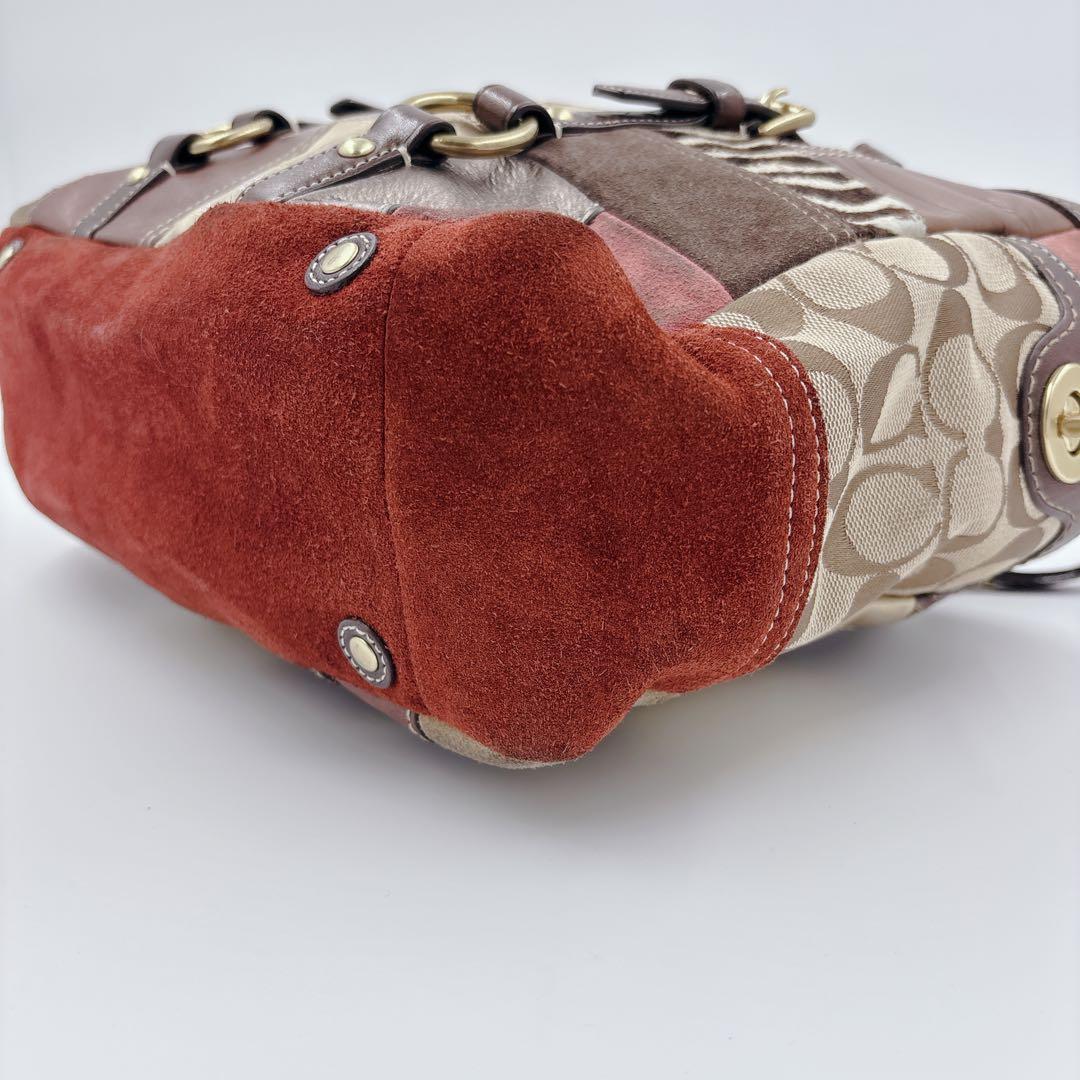 COACH パッチワーク トートバッグ マルチカラー おまけ付き