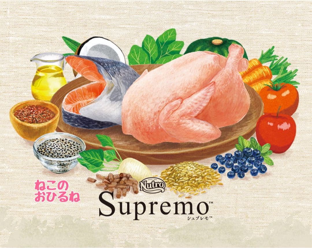 ニュートロシュプレモ　成猫用 　チキン&サーモン/白身魚&チキン　3kg×３袋