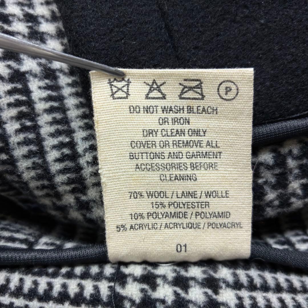 美品　ロンドントラディション　ビームス　ダッフルコート　グレンチェック　L　黒