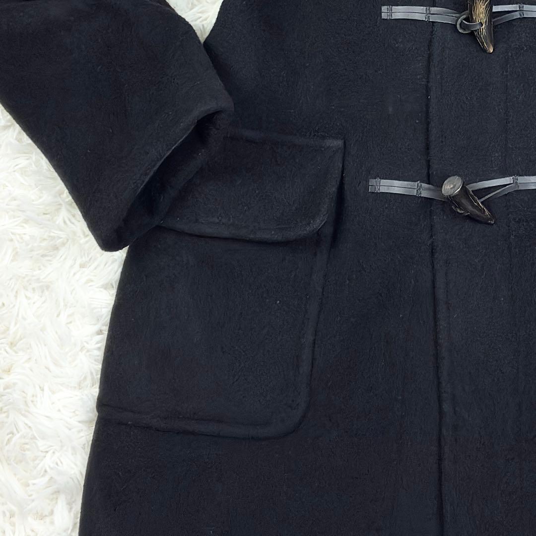 美品　ロンドントラディション　ビームス　ダッフルコート　グレンチェック　L　黒